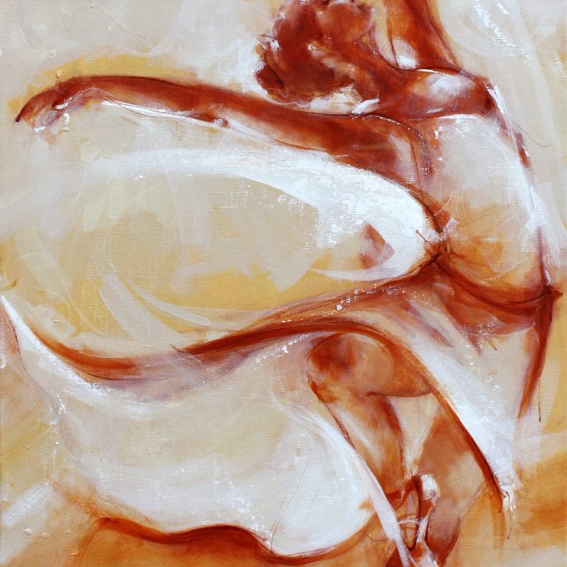 Art Danse moderne : Peinture sur toile d'une élégante danseuse