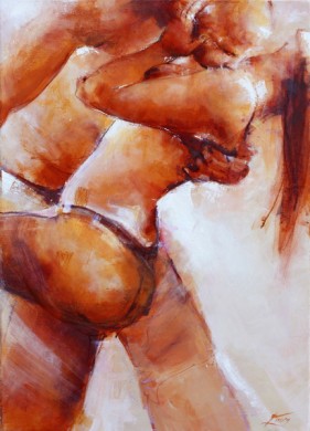 Art Danse Moderne : Couple dansant sensuellement une danse moderne