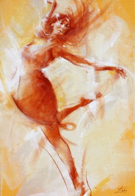 Tableau Art Danse moderne : Peinture sur toile de danse moderne