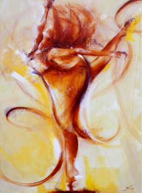 Tableau Art Dance : Peinture sur toile de dance moderne