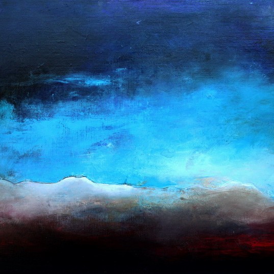 Tableau Art Paysage : Peinture sur toile des volcans auvergnats du massif du sancy et de la chaîne des puys avec le Puy Pariou et Puy de Dome en auvergne prés de Clermont Ferrand dans le massif central