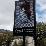 Art Rugby : L'affichage public de l'exposition passion Ovalie de Lucie LLONG à Ussel