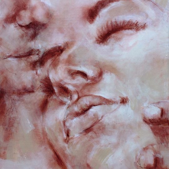 tableau peinture sur toile art : l'amour et la passion et la sensualité d'un couple amoureux