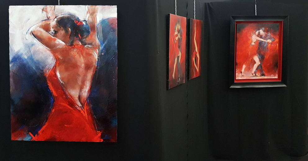 Exposition : Lucie LLONG, artiste peintre du mouvement est invitée d'honneur et expose ses tableaux sur le sport et la danse