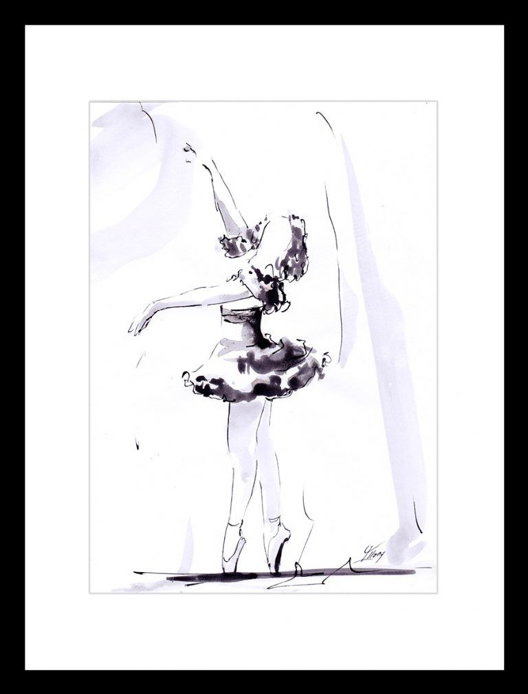art_peinture_tableau_sport-lavis-encre_danse_ballet_2