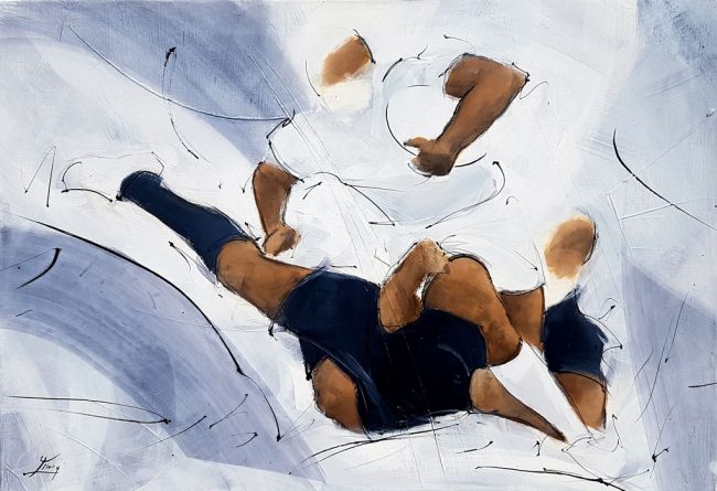 art painting canvas sport rugby all blacks