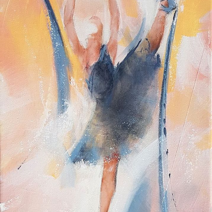 art painting dance ballet : the black swan