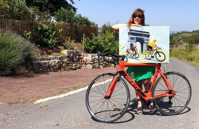 art_100_ans_maillot_jaune_peinture