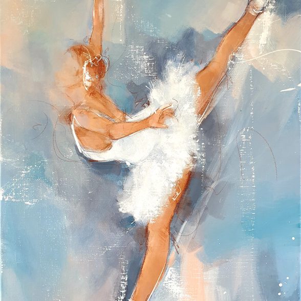 Art | peinture Ballet | Danse | danseuse étoile sur scène