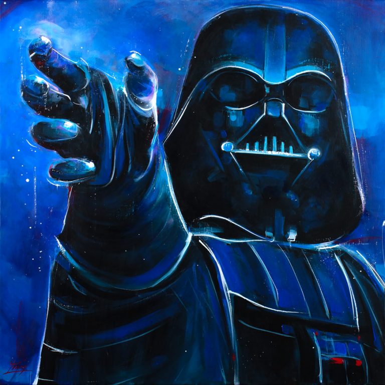 Buste Dark Vador 1/4 – Résine Peinte à La Main, Fan Art Unique 31 Cm