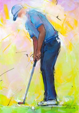Art - Sport painting - Golf - Putting