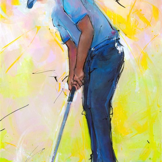 Art - Sport painting - Golf - Putting