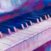 Musical instrument painting | piano on canvas by Lucie LLONG
