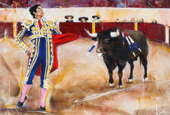 Art : peinture sur toile | tauromachie | Sébastien Castella dans les arènes d'Arles