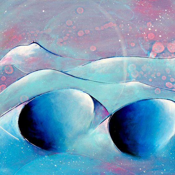 Peinture de paysage du Puy-de-dôme | Tableau par Lucie LLONG, artiste peintre auvergnate | Chaîne des puys - Patrimoine mondial de l'UNESCO