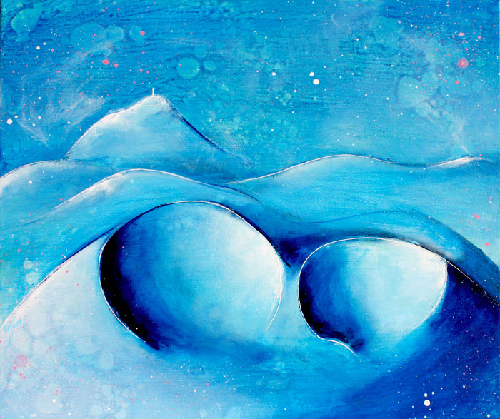 Peinture de paysage auvergnat | tableau du puy de dôme par Lucie LLONG, artiste peintre
