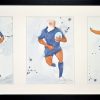 Aquarelle de rugby - Peinture par Lucie LLONG, artiste peintre du mouvement et du sport
